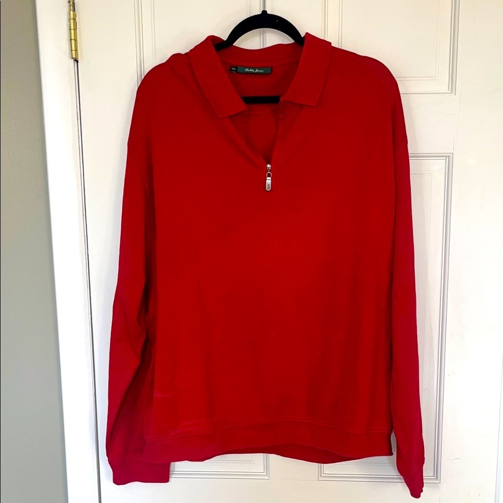 Bobby Jones Men's Red Pima Cotton Polo Shirt XXL Made in Peru